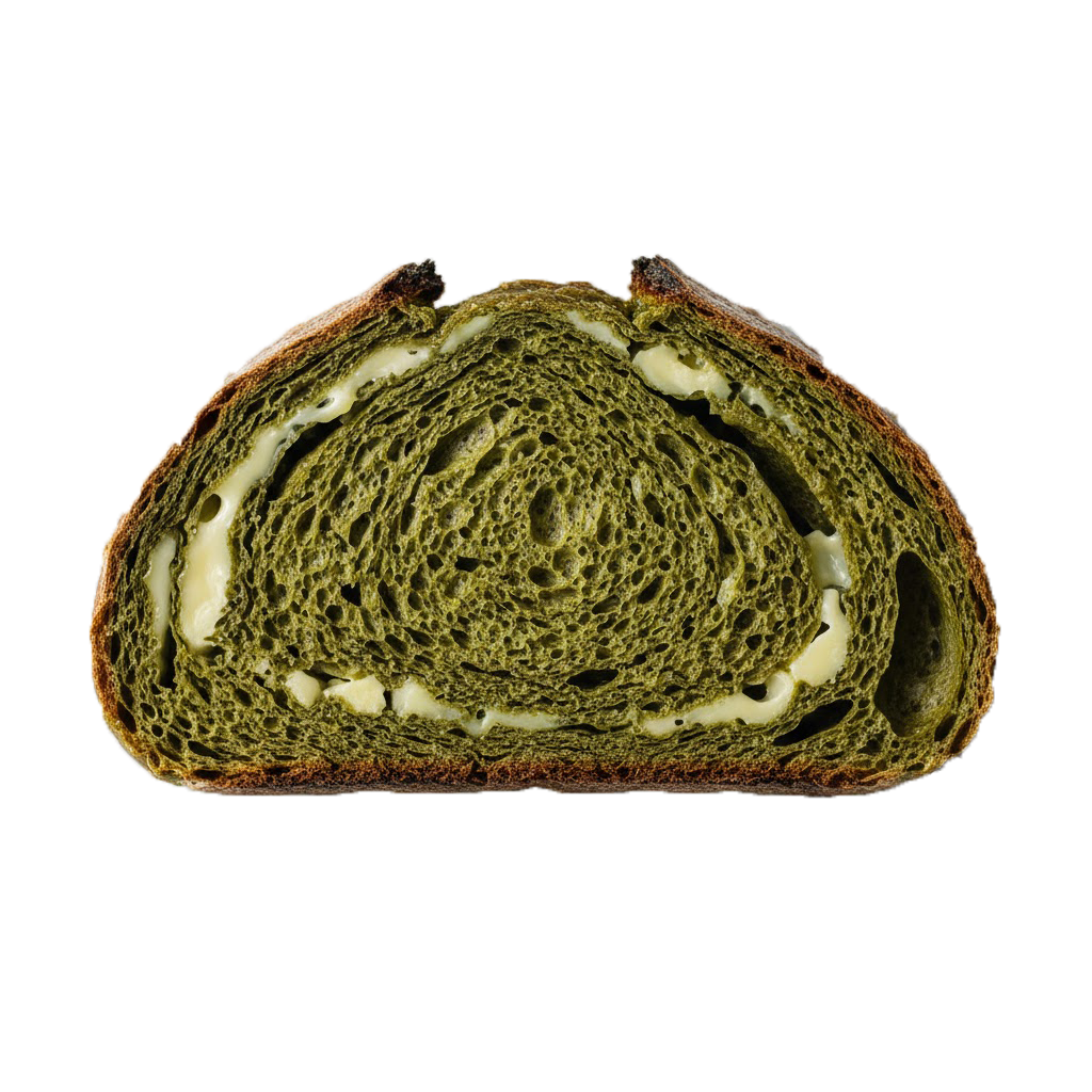 Matcha swirl bread